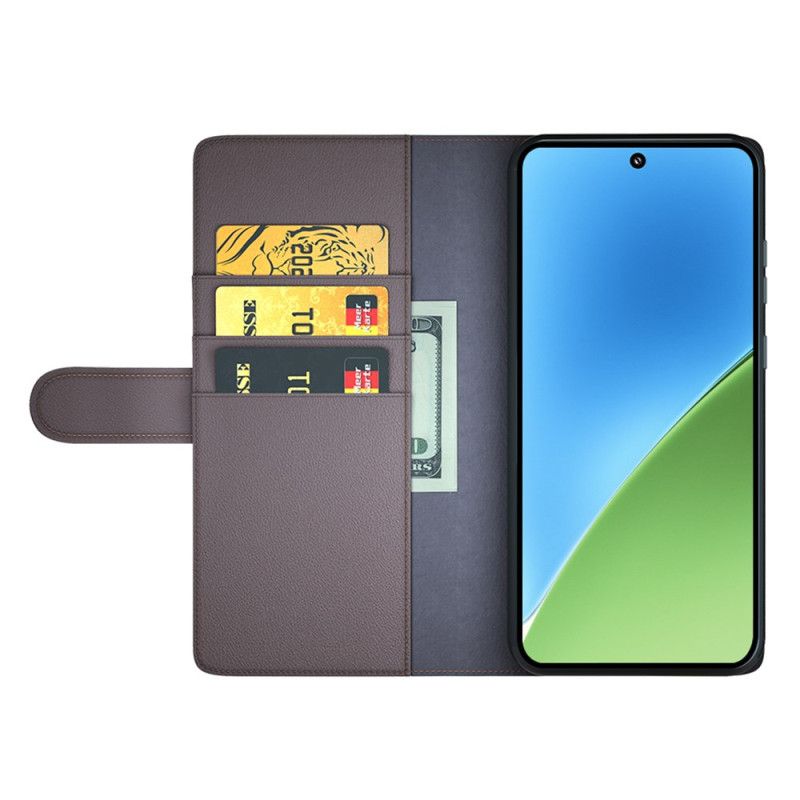 Flip Cover Xiaomi 15 Ægte Læder