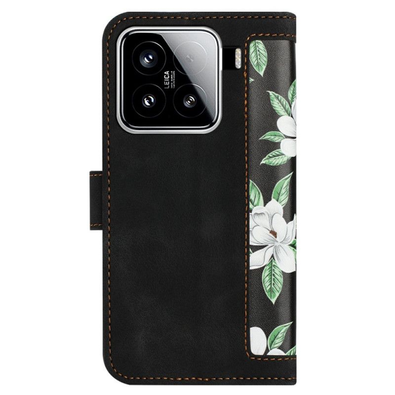Flip Cover Xiaomi 15 Blomsterpung