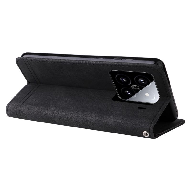 Flip Cover Xiaomi 15 Dekorativ Nitte Og Rem