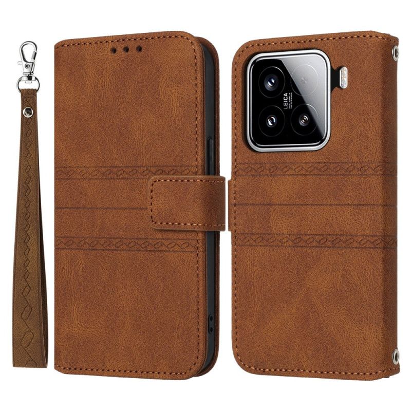 Flip Cover Xiaomi 15 Dobbelt Frise