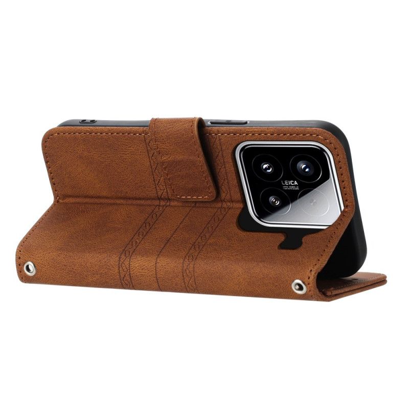 Flip Cover Xiaomi 15 Dobbelt Frise