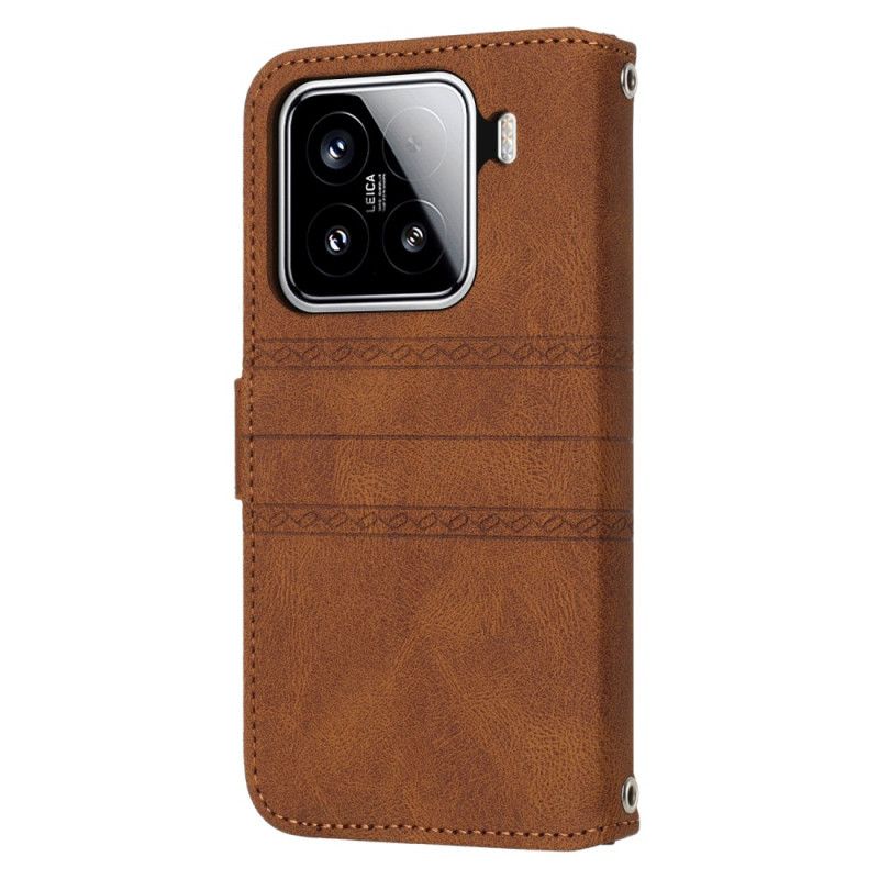 Flip Cover Xiaomi 15 Dobbelt Frise