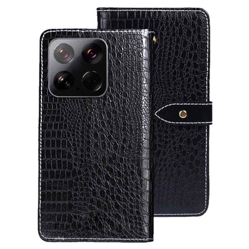 Flip Cover Xiaomi 15 Krokodilletekstureret Idewei