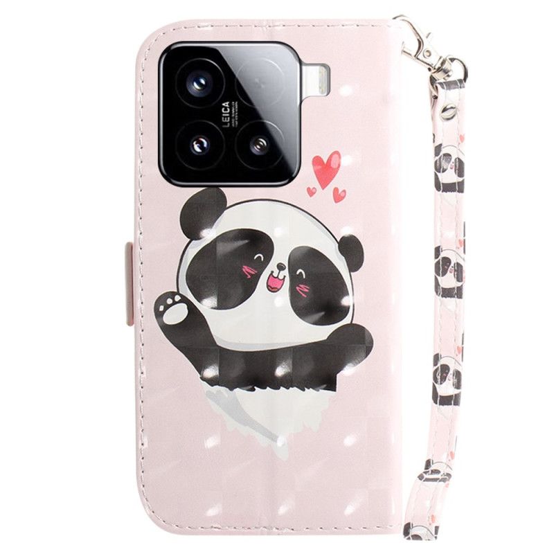 Flip Cover Xiaomi 15 Panda-kærlighedssnor