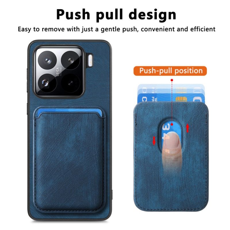 Flip Cover Xiaomi 15 Retro Med Aftagelig Kortholder