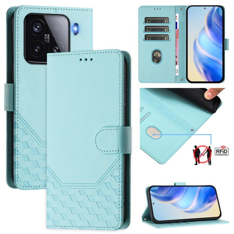 Flip Cover Xiaomi 15 Rfid-blokering Og Snor