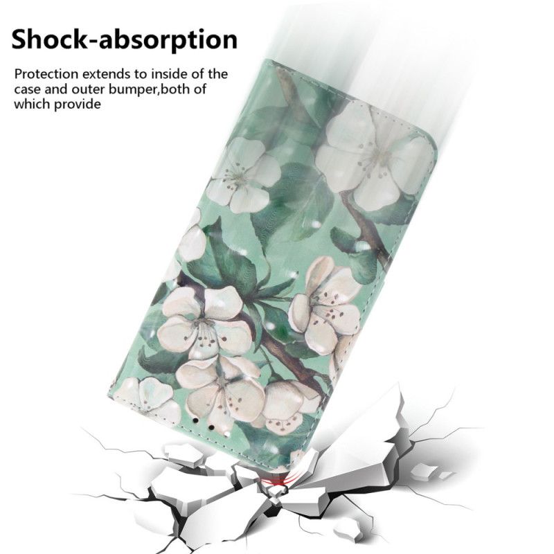 Flip Cover Xiaomi 15 Snor Med Akvarelblomster