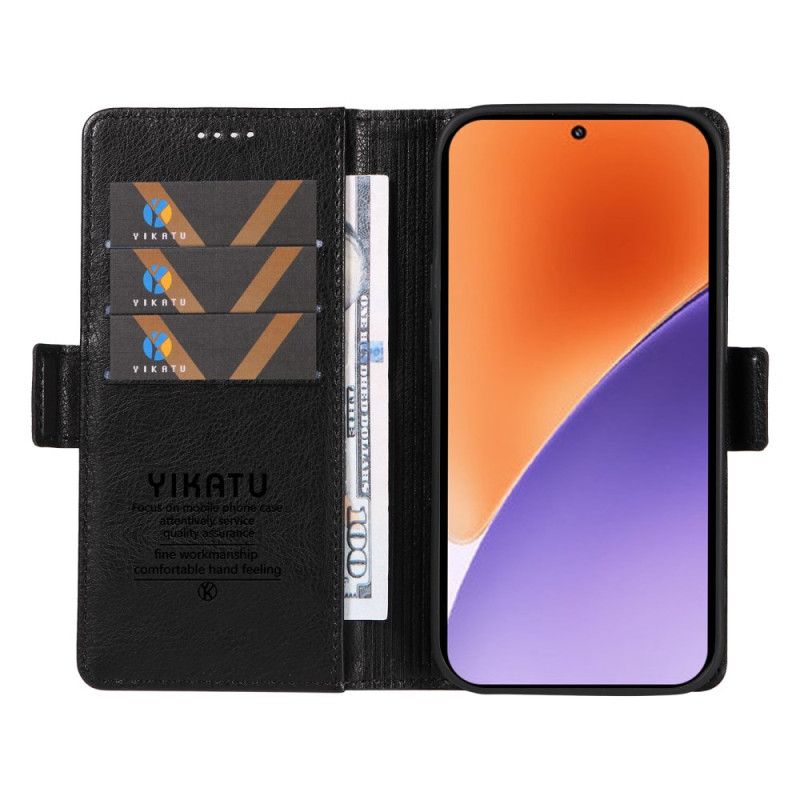 Flip Cover Xiaomi 15 Yikatu Retro Effekt