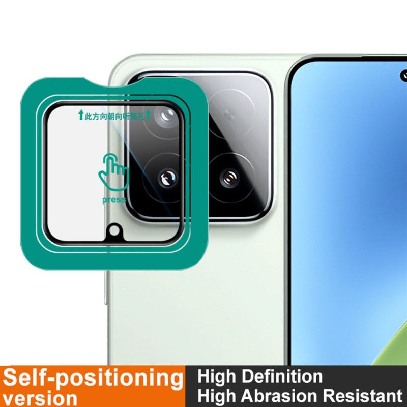 Hærdet Glaslinsebeskytter Til Xiaomi 15-ramme Selvpositionerende