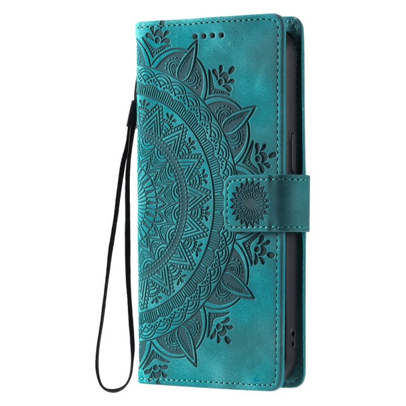 Læder Cover Xiaomi 15 Telefon Etui Mandala Ruskindseffekt