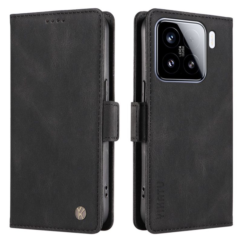 Læder Cover Xiaomi 15 Telefon Etui Ykatu Ruskindseffekt