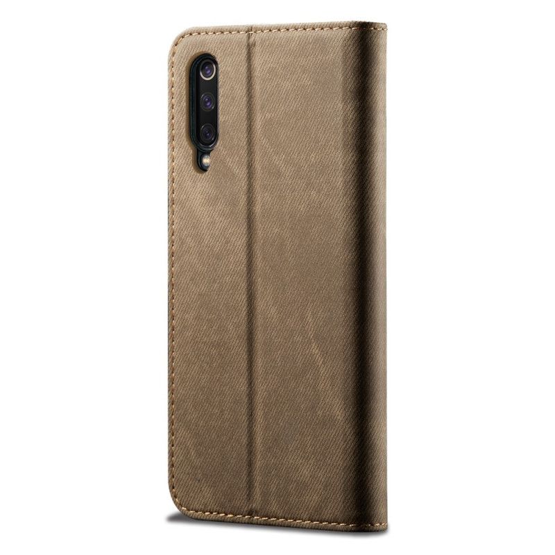 Læder Cover Xiaomi Mi 9 Brun Mobilcover Jeansstof