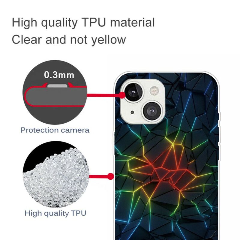 Cover iPhone 13 Mini Telefon Etui Geometri