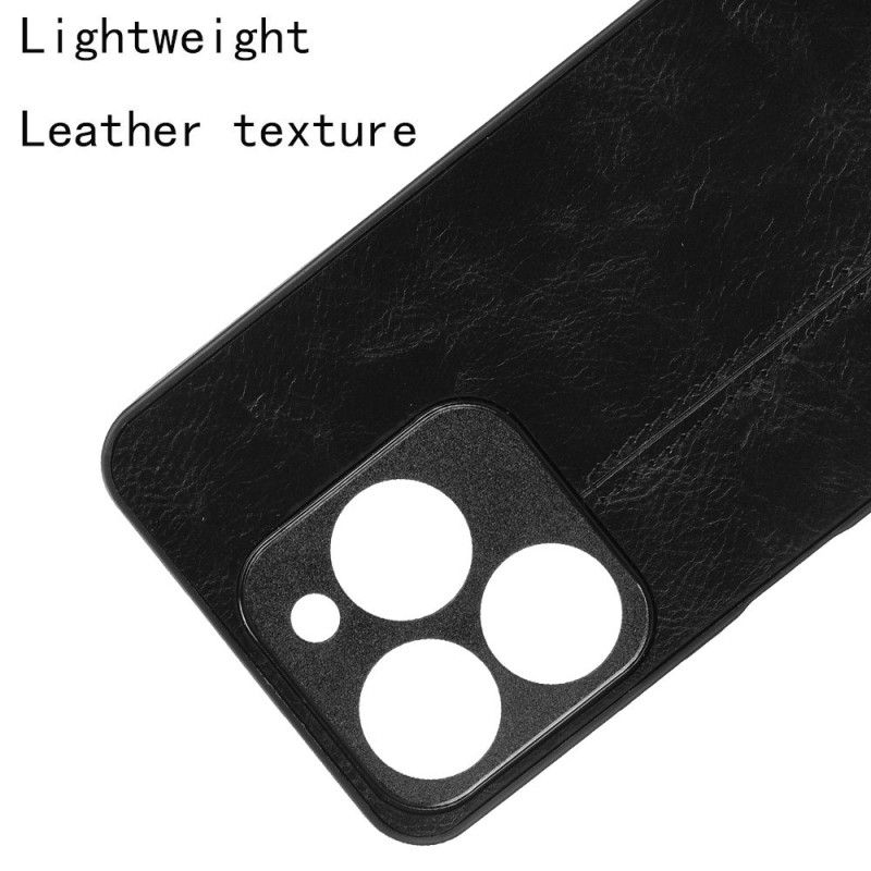 Cover Til Realme C61 Syet Lædereffekt