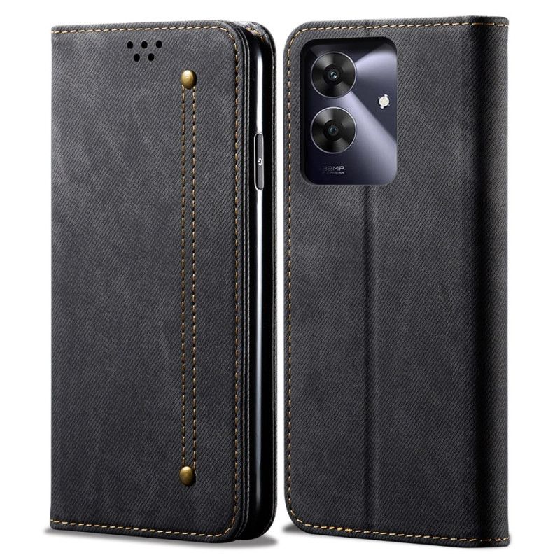 Læder Cover Realme C61 Denimstof