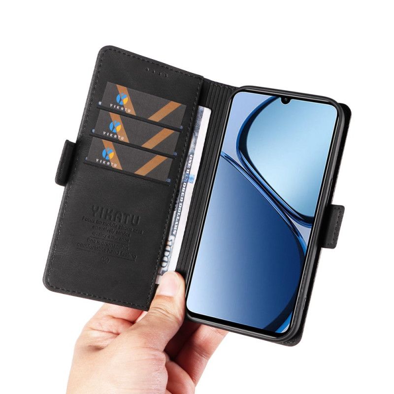 Læder Cover Realme C61 Telefon Etui Yikatu Nitte