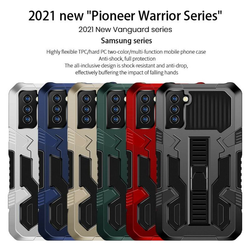 Cover Til Samsung Galaxy S21 Fe Bicolor Aftagelig Støtte