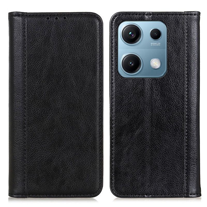 Flip Cover Til Xiaomi Redmi Note 14s Split Litchilæder