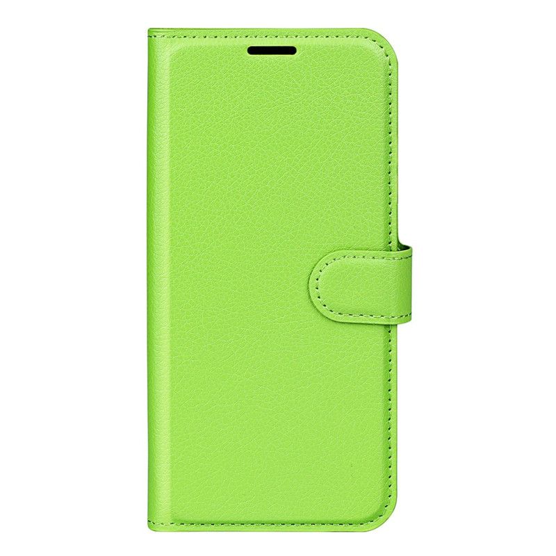 Flip Cover Xiaomi Redmi Note 14s Klassisk Litchi-kunstlæder