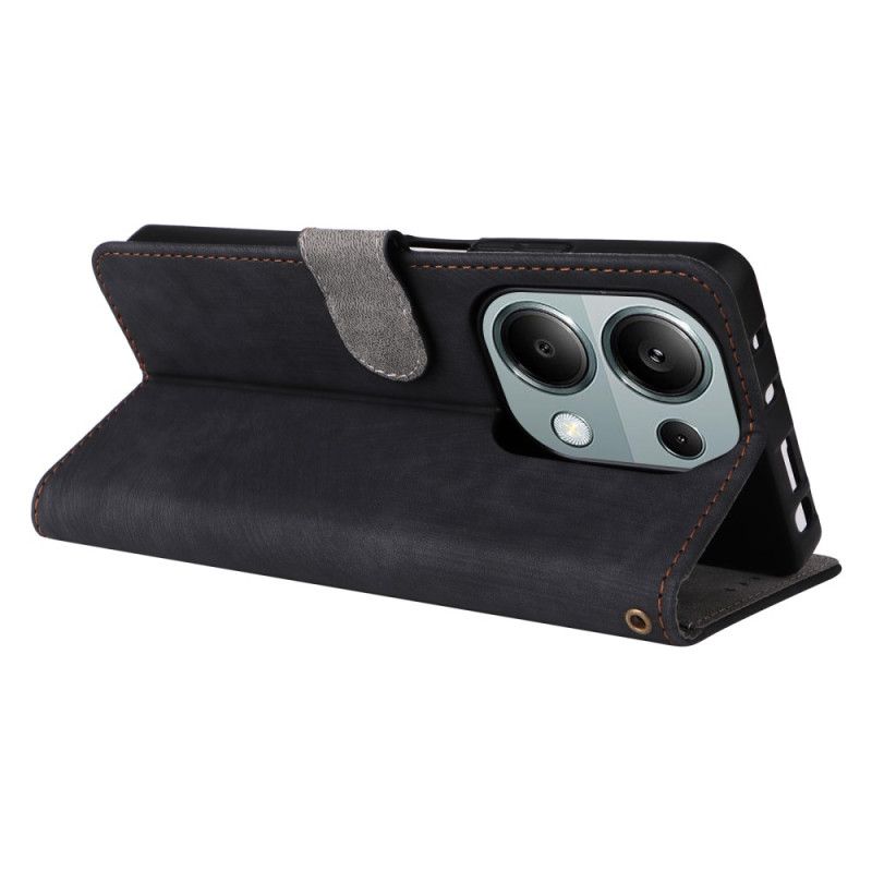 Flip Cover Xiaomi Redmi Note 14s Med Håndledsrem Og Rfid-beskyttelse