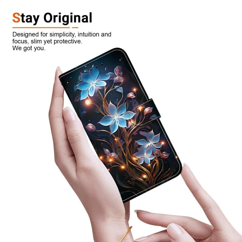 Flip Cover Xiaomi Redmi Note 14s Små Blomster