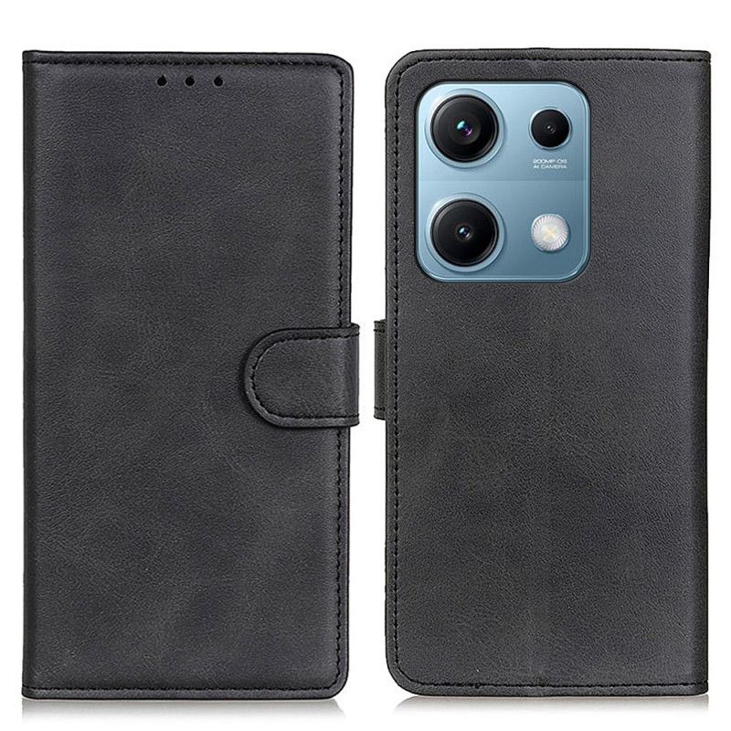 Læder Cover Xiaomi Redmi Note 14s Mat Kunstlæder