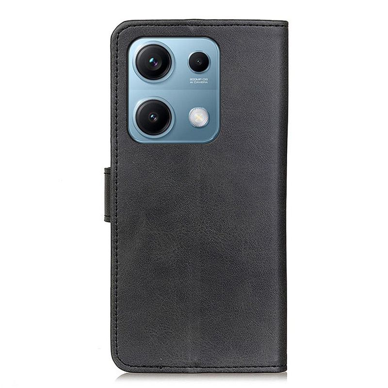 Læder Cover Xiaomi Redmi Note 14s Mat Kunstlæder
