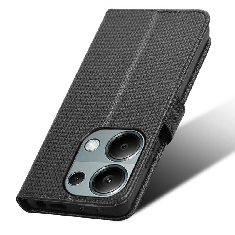 Læder Cover Xiaomi Redmi Note 14s Tekstureret Kunstlæder