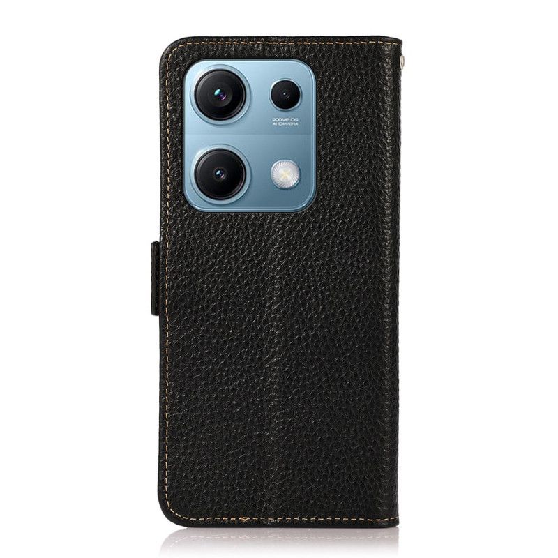 Læder Cover Xiaomi Redmi Note 14s Telefon Etui Khazneh Litchilæder