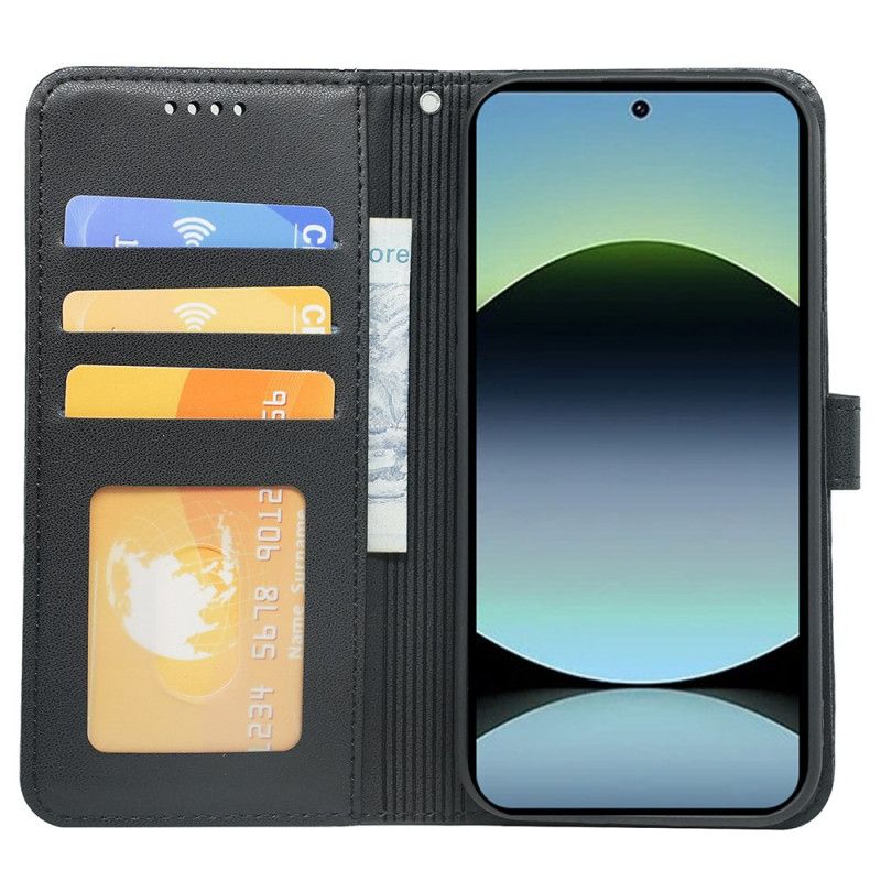 Læder Cover Xiaomi Redmi Note 14s Telefon Etui Remkant