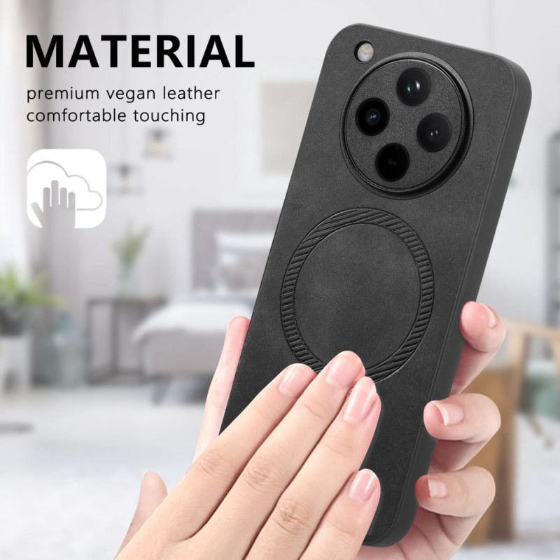 Cover Oppo Find X8 Magsafe Kompatibel Lædereffekt