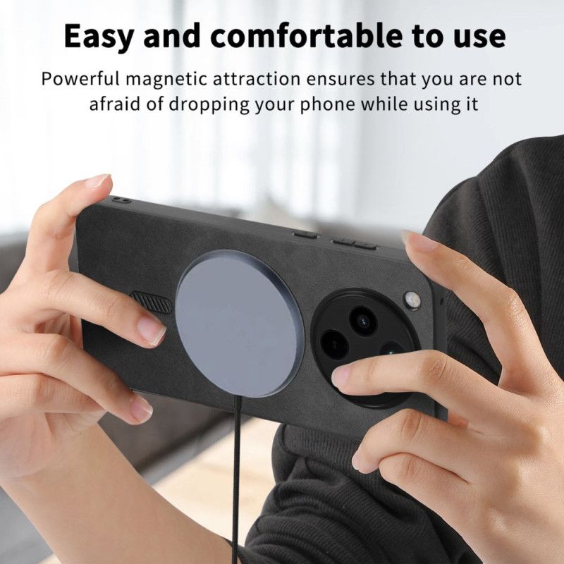 Cover Oppo Find X8 Magsafe Kompatibel Lædereffekt