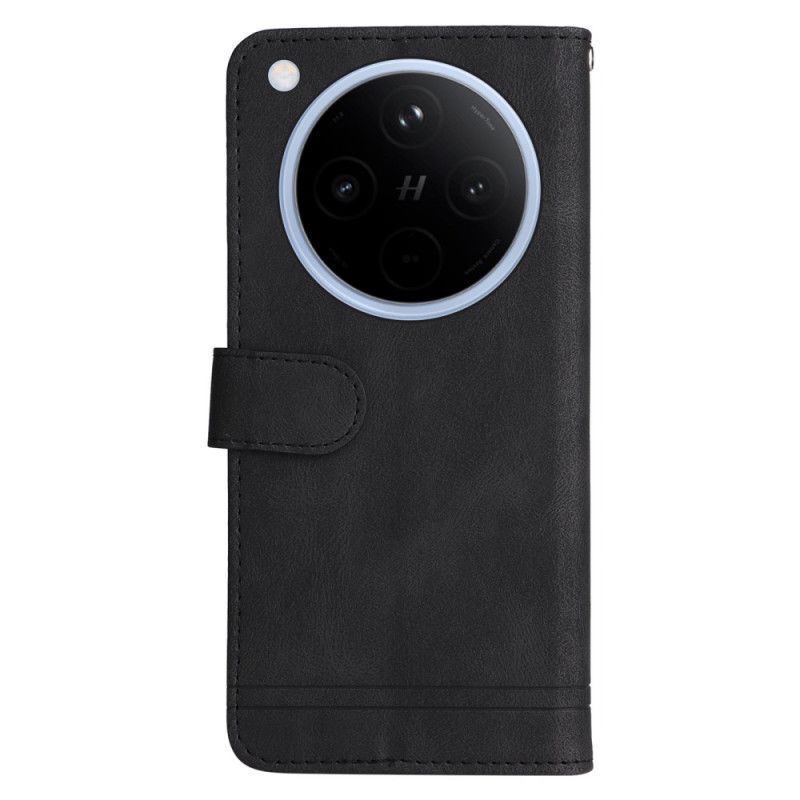 Flip Cover Oppo Find X8 Klassisk Vintage-rem