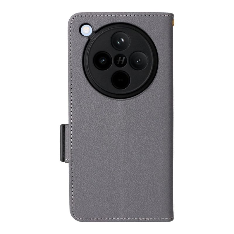 Flip Cover Oppo Find X8 Litchi-rem I Kunstlæder