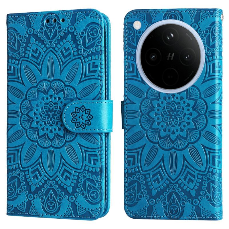 Flip Cover Oppo Find X8 Solsikkemønster