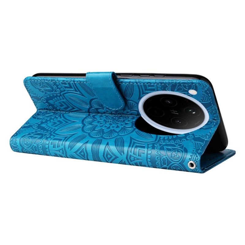 Flip Cover Oppo Find X8 Solsikkemønster