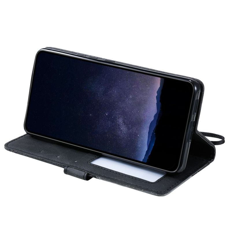 Flip Cover Oppo Find X8 Tofarvet Stribet Mønster