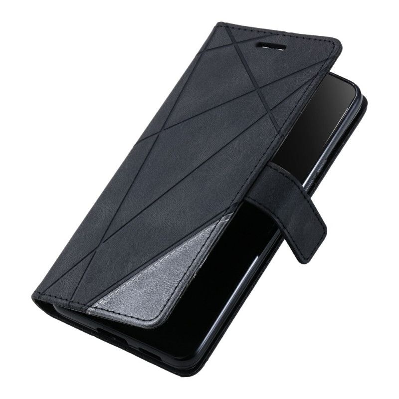 Flip Cover Oppo Find X8 Tofarvet Stribet Mønster