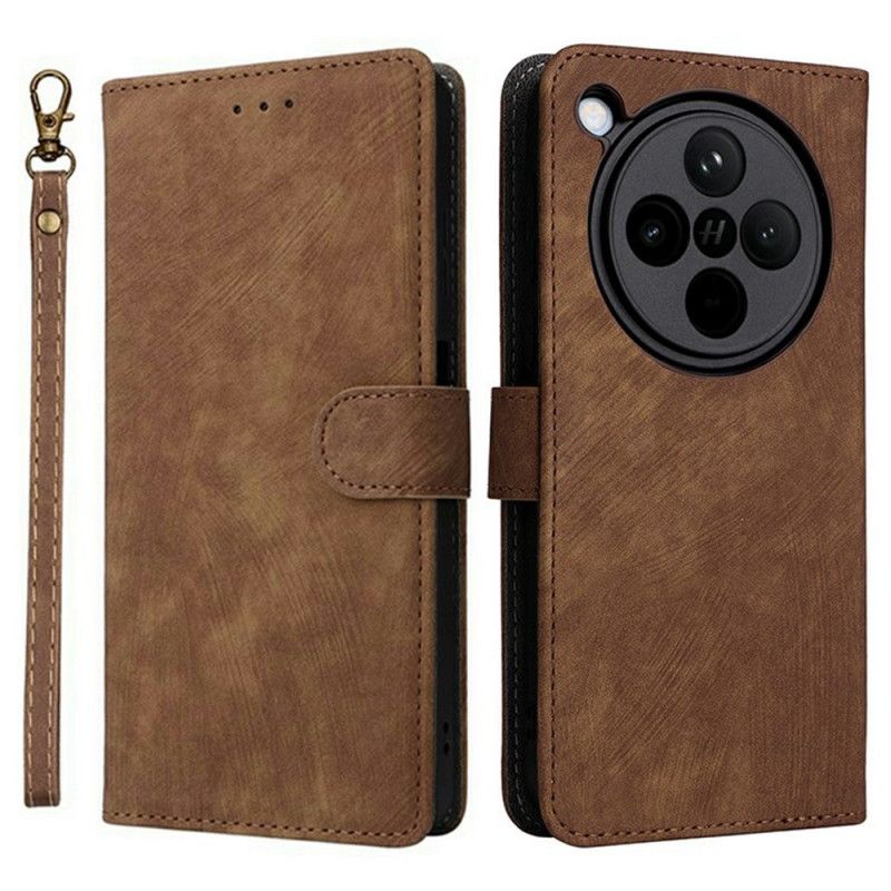 Flip Cover Til Oppo Find X8 Ruskindseffekt Rfid-beskyttelse