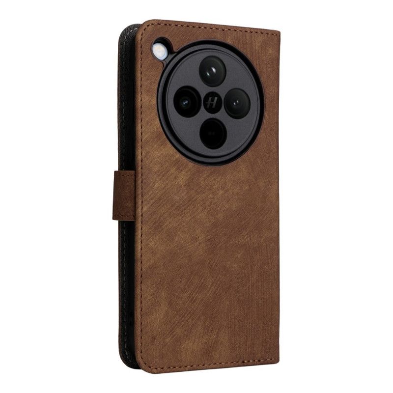 Flip Cover Til Oppo Find X8 Ruskindseffekt Rfid-beskyttelse