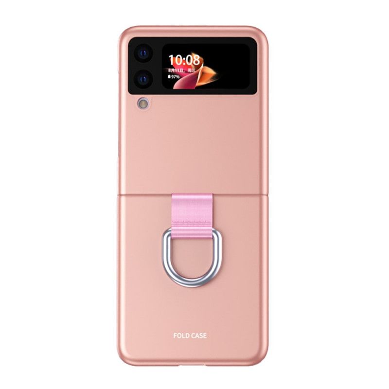 Cover Samsung Galaxy Z Flip 3 5g Skin-touch Med Ring