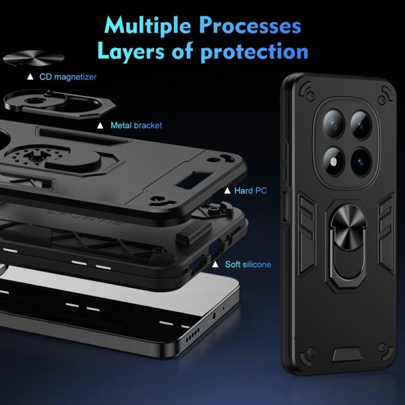 Cover Xiaomi Redmi Note 15 Pro Plus 5g Telefon Etui Ring Støtte Og Forstærket Beskyttelse