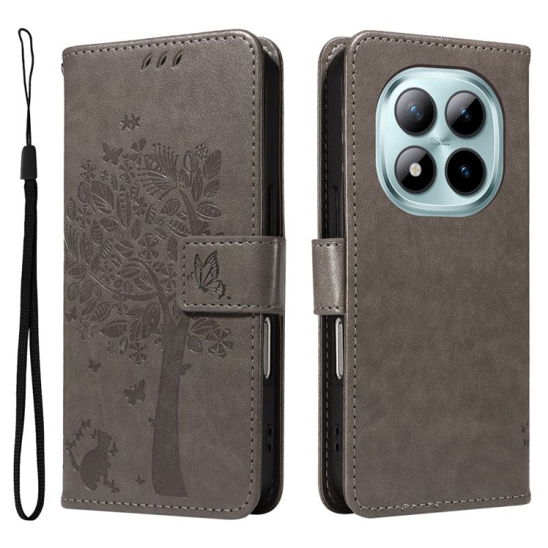 Flip Cover Til Xiaomi Redmi Note 15 Pro Plus 5g Kat Og Træ