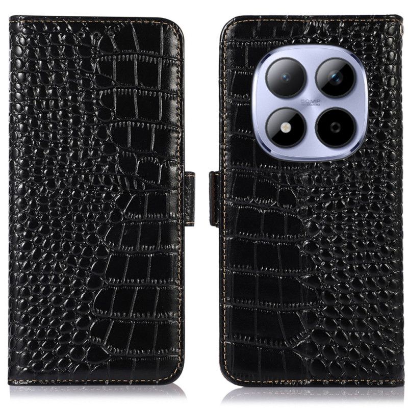 Flip Cover Til Xiaomi Redmi Note 15 Pro Plus 5g Krokodilletekstureret Læder