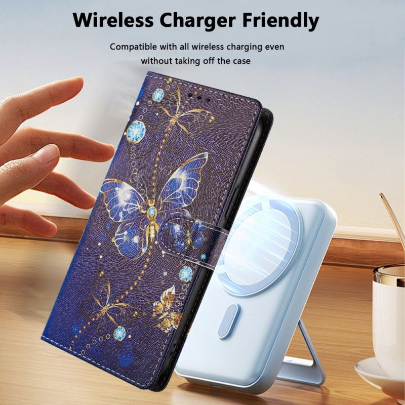 Flip Cover Xiaomi Redmi Note 15 Pro Plus 5g Ædelsommerfugle