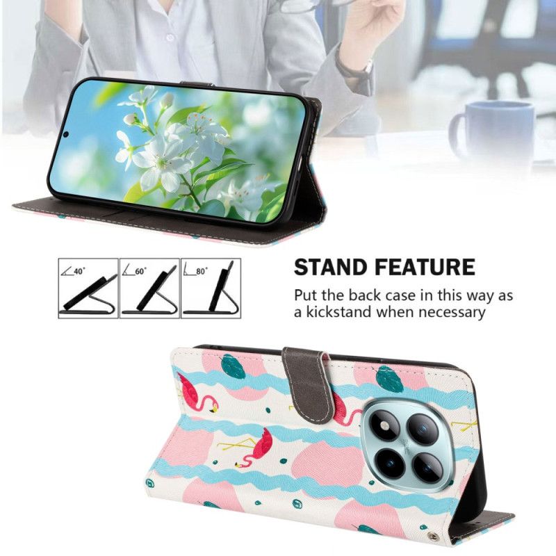 Flip Cover Xiaomi Redmi Note 15 Pro Plus 5g Flamingoer