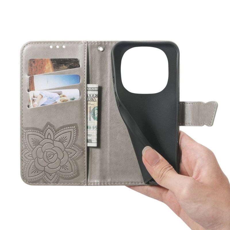 Flip Cover Xiaomi Redmi Note 15 Pro Plus 5g Grafisk Sommerfugl