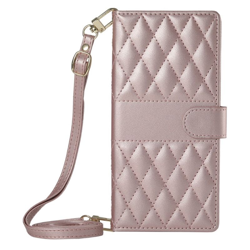 Flip Cover Xiaomi Redmi Note 15 Pro Plus 5g Quiltet Med Stropper