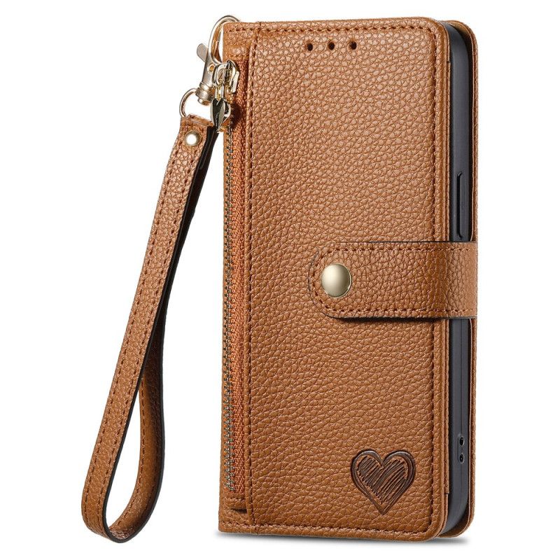 Flip Cover Xiaomi Redmi Note 15 Pro Plus 5g Rfid-blokerende Hjertedesign