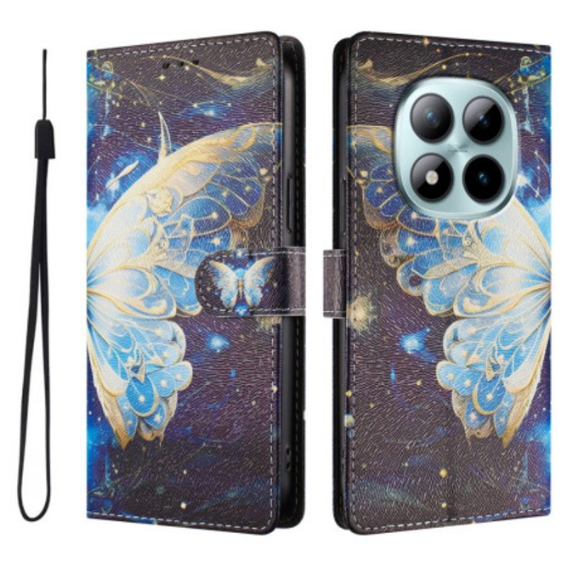 Flip Cover Xiaomi Redmi Note 15 Pro Plus 5g Stor Sommerfugl